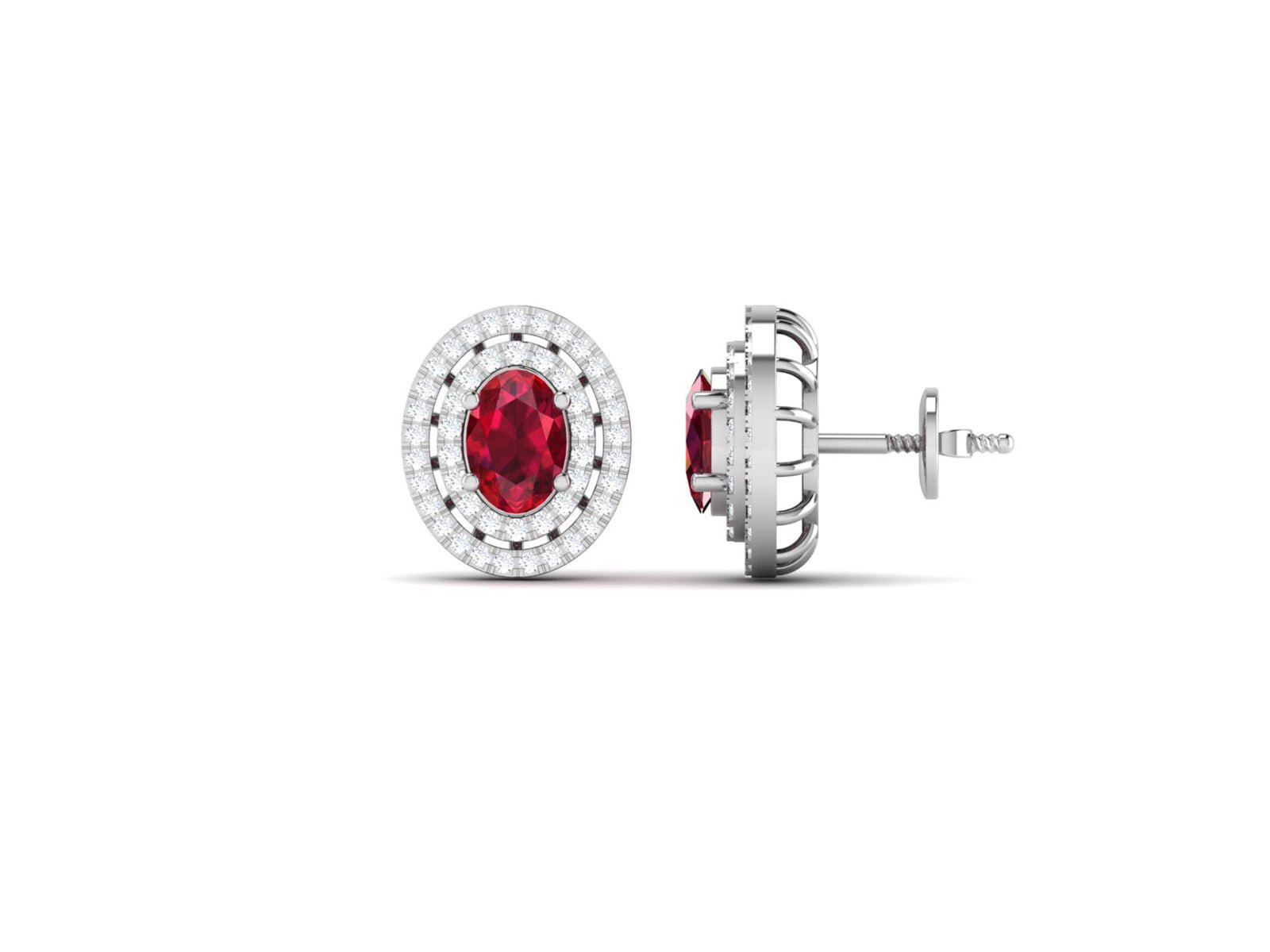 RUBY MAGIC DIAMOND EARRING - zivar.in