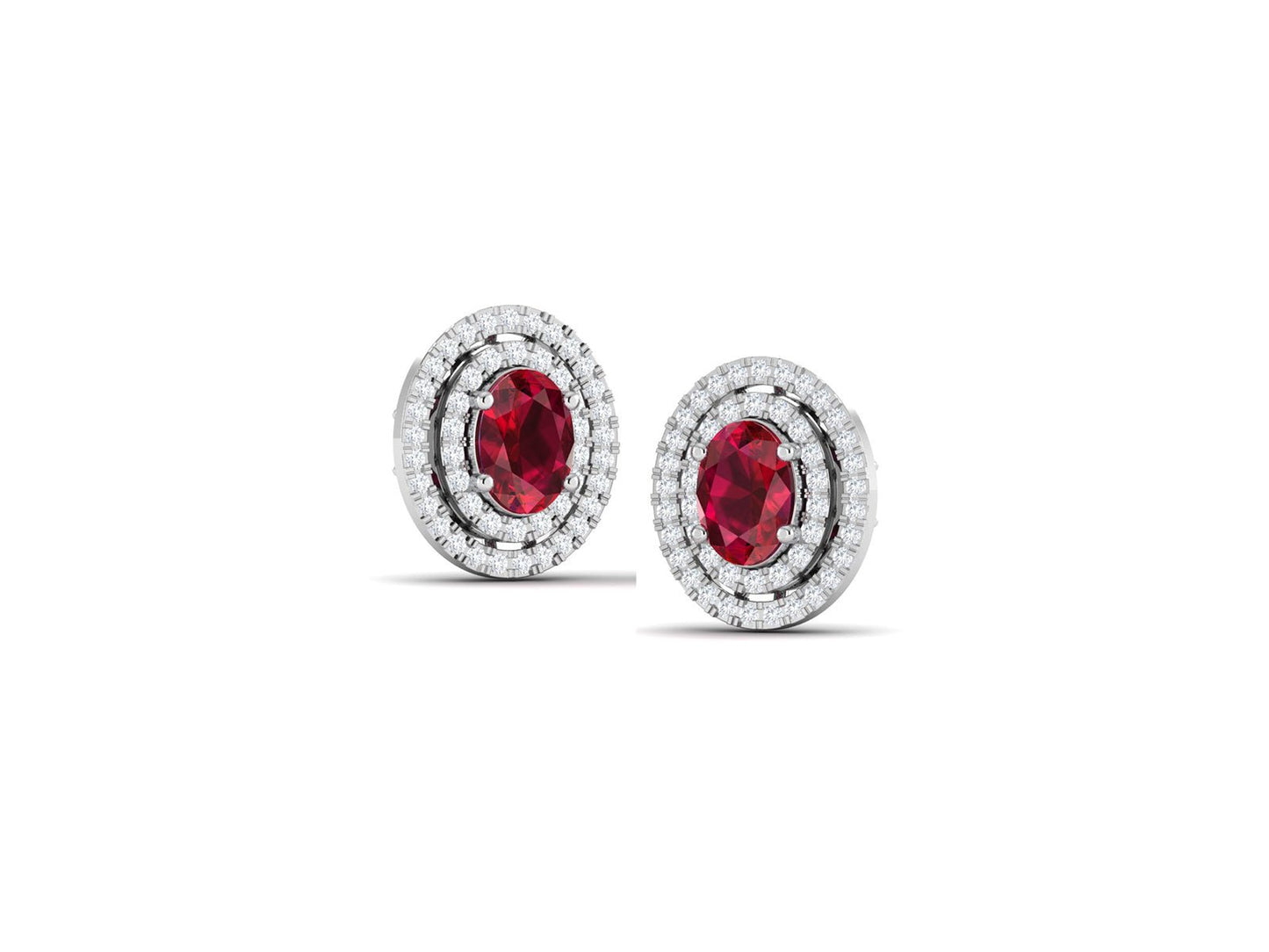 RUBY MAGIC DIAMOND EARRING - zivar.in