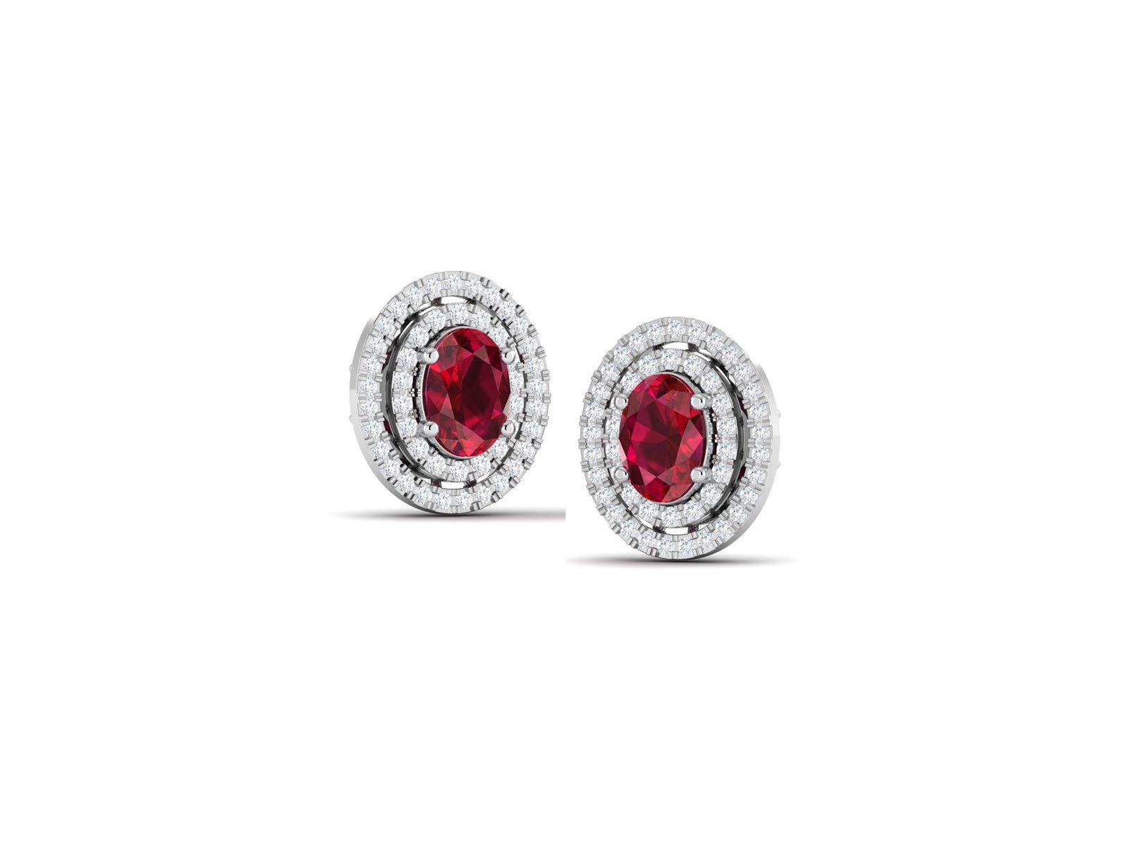 RUBY MAGIC DIAMOND EARRING - zivar.in