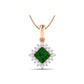 Ruta Emerald Diamond Pendant - zivar.in