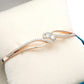 18K rose gold diamond bracelet with 66 round diamonds - zivar.in