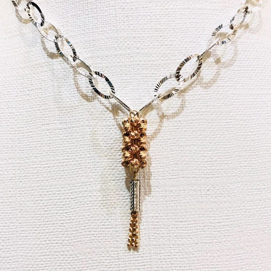 Sanaya Rose White Gold Chain - zivar.in