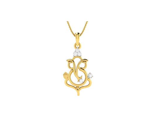 Siddhivinayaka Diamond Earring - zivar.in