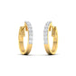 SIMPLY HOOPS DIAMOND EARRING - zivar.in