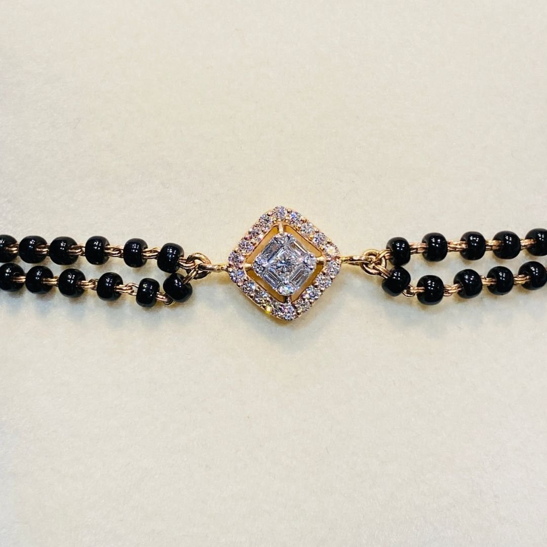 Siya Diamond Magalsutra Bracelet - zivar.in