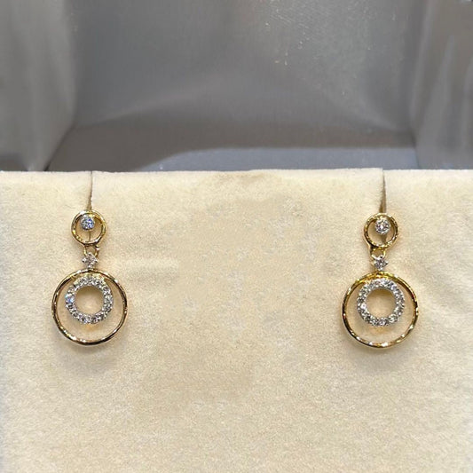 Spiral Diamond Earring - zivar.in