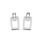 SUPER BRICK DIAMOND EARRING - zivar.co