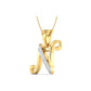 THE N ALPHA DIAMOND PENDANT - zivar.in