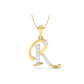 THE R ALPHA DIAMOND PENDANT - zivar.in