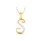 THE S ALPHA DIAMOND PENDANT - zivar.in