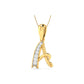 THE SIGN A ALPHA DIAMOND PENDANT - zivar.in