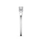 Elegant tyra diamond ring in 18K white gold with 27 certified round diamonds - Zivar.in