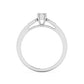 Elegant tyra diamond ring in 18K white gold with 27 certified round diamonds - Zivar.in