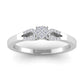 Elegant tyra diamond ring in 18K white gold with 27 certified round diamonds - Zivar.in