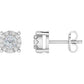 VAMA 14KT WHITE GOLD DIAMOND EARRINGS - zivar.in