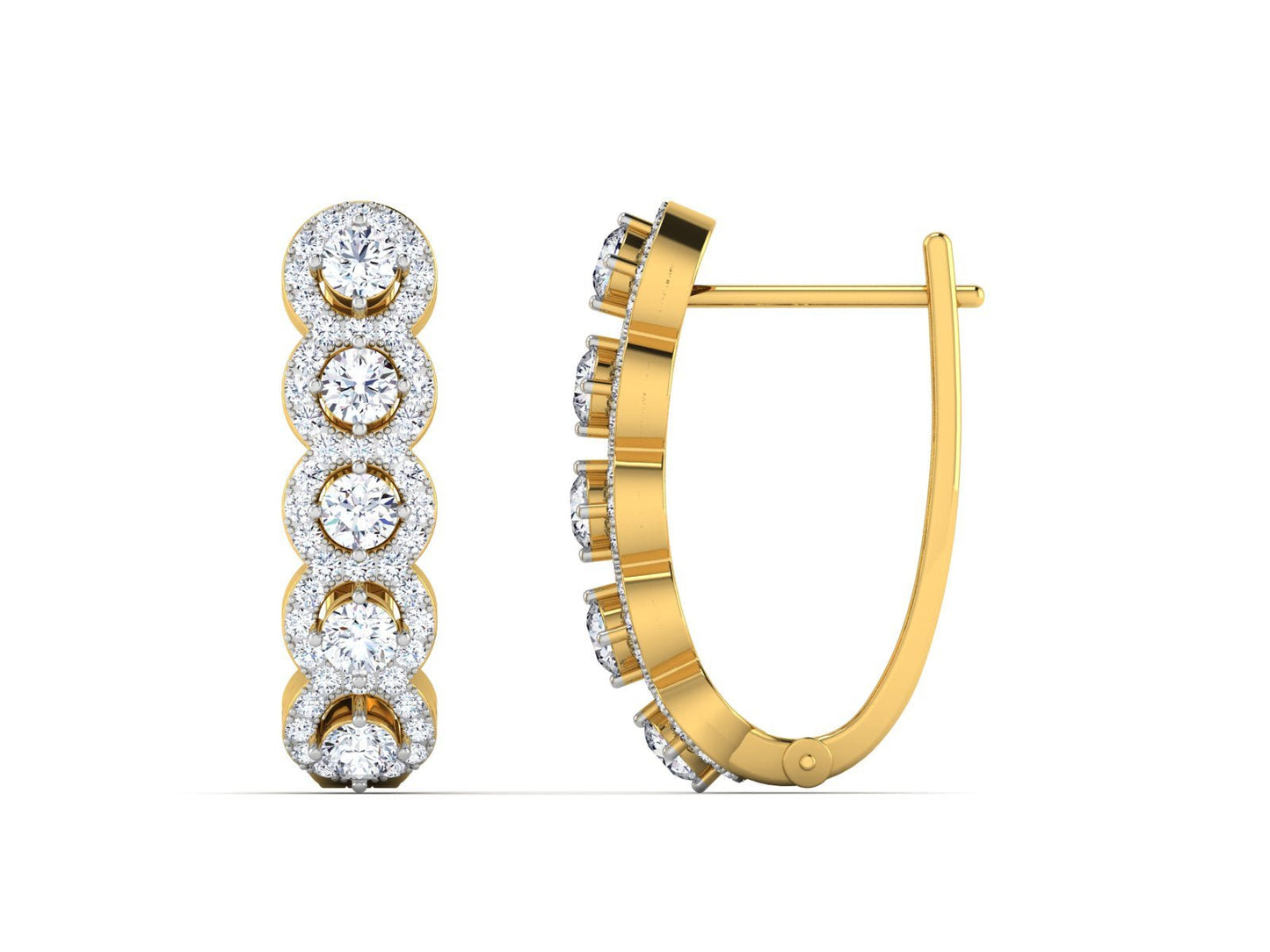 Veena Diamond Earrings - zivar.in