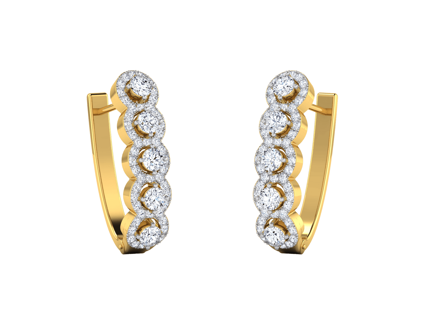 Veena Diamond Earrings - zivar.in