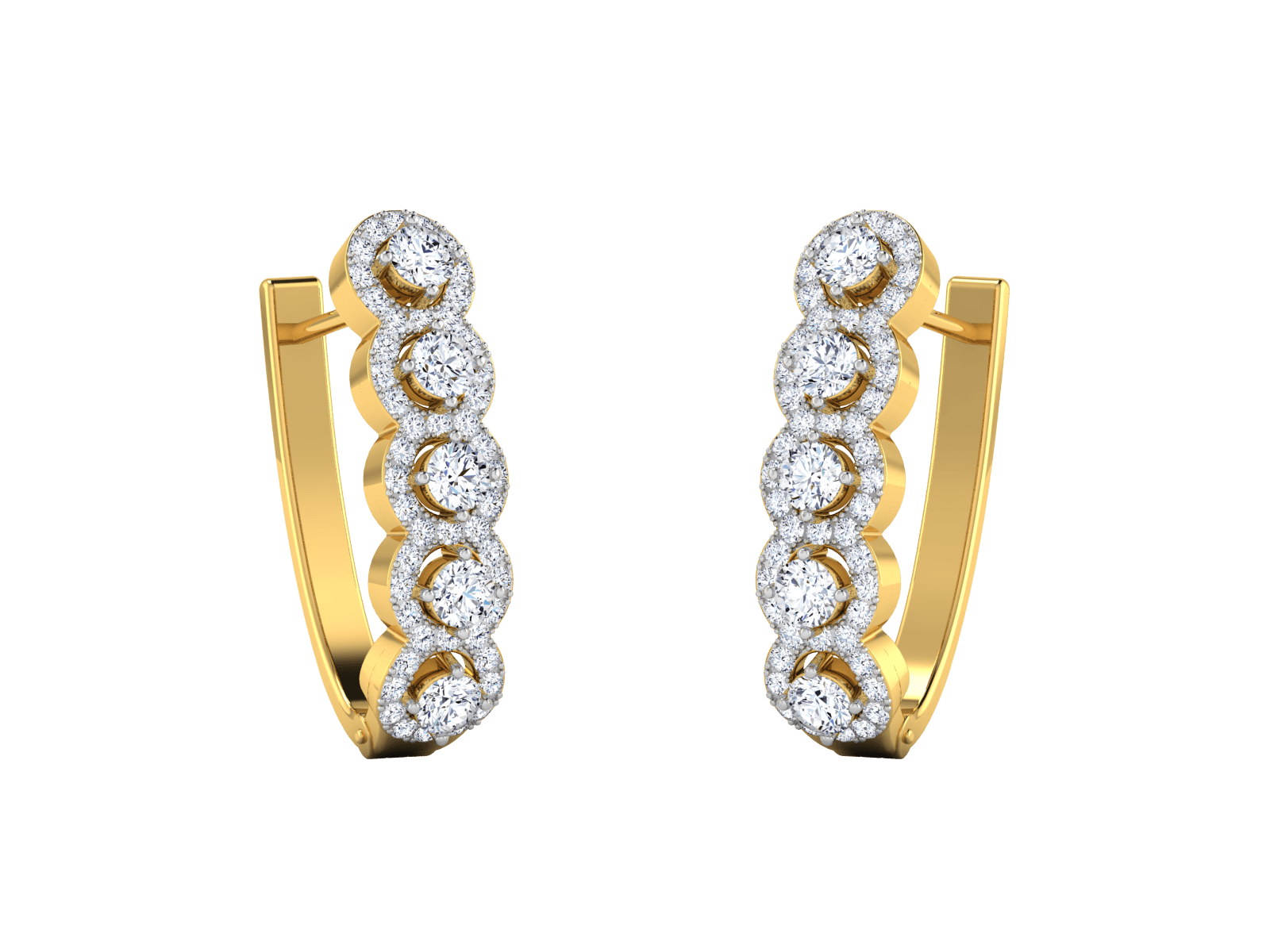 Veena Diamond Earrings - zivar.in