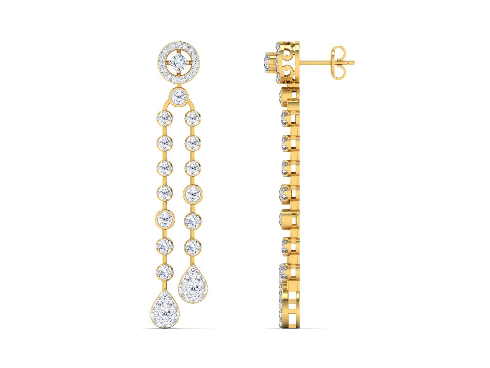 Vincent Diamond Earrings - zivar.in