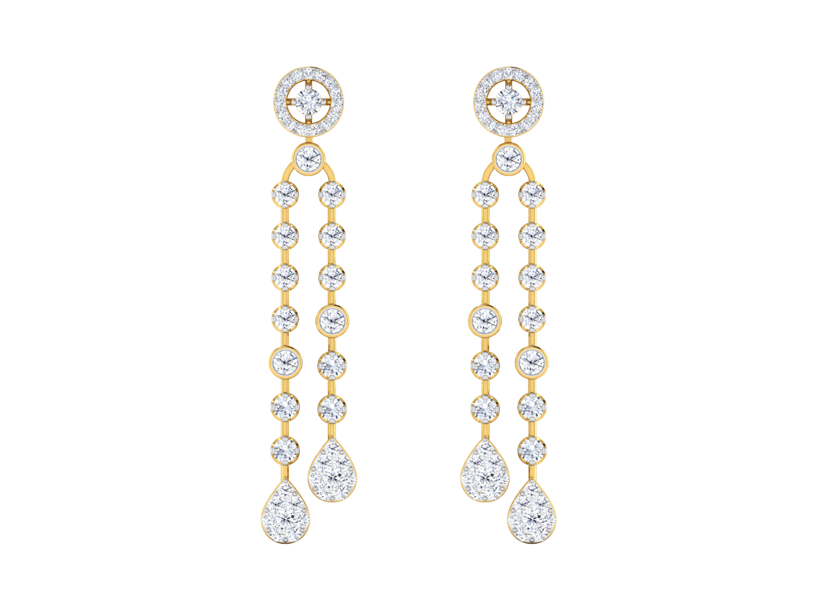 Vincent Diamond Earrings - zivar.in