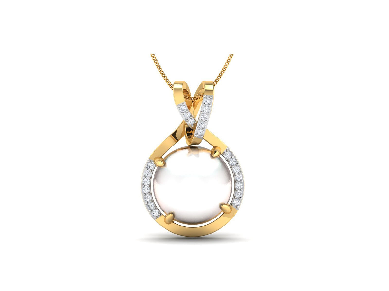 White Passion Diamond Pendant - zivar.in