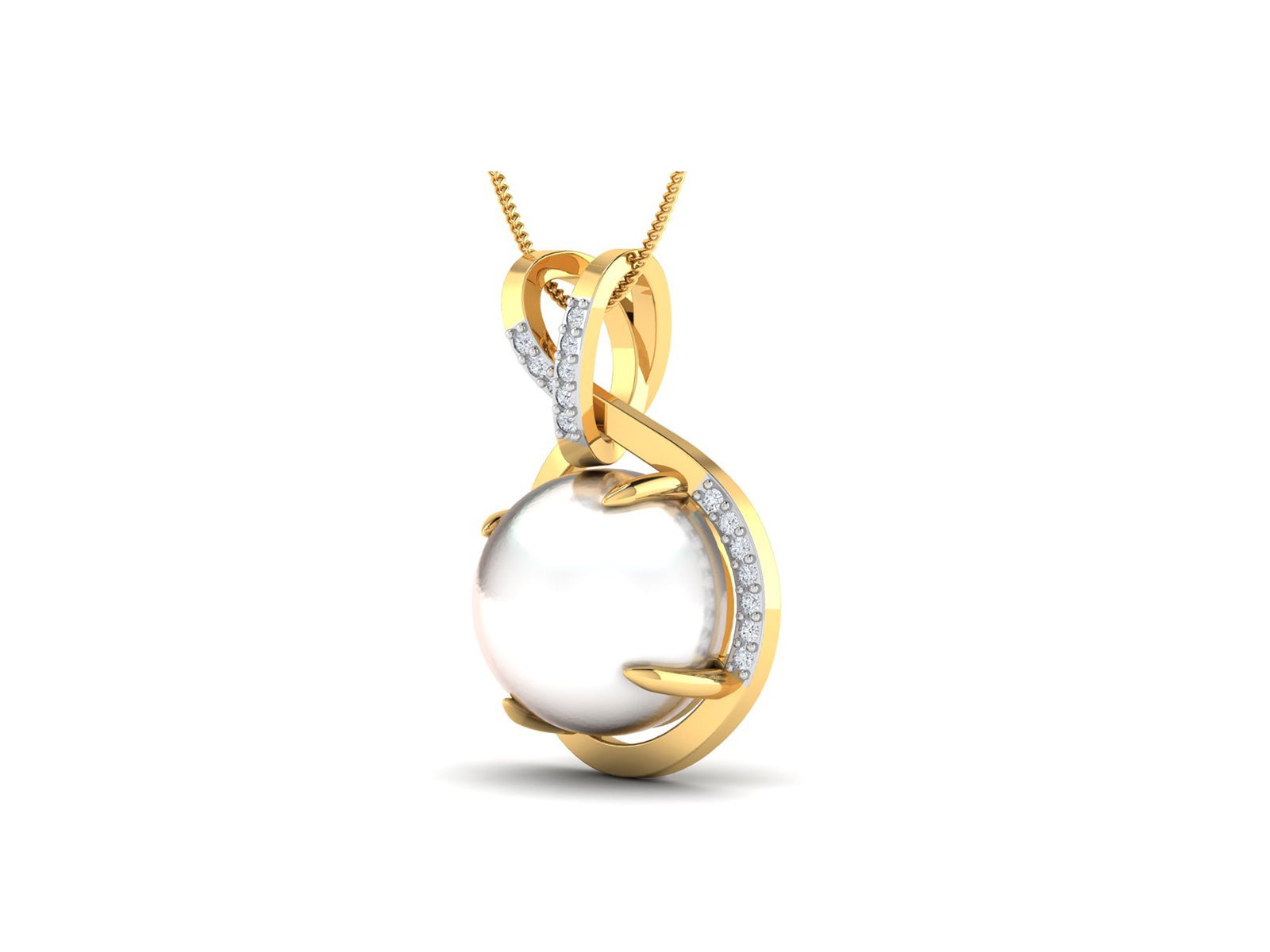 White Passion Diamond Pendant - zivar.in