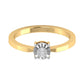 Zelda 18KT Yellow Gold Diamond Ring - Zivar.in
